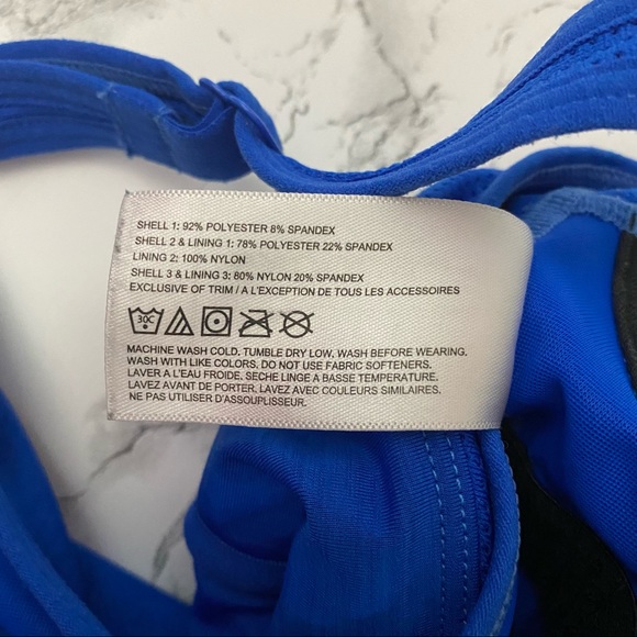 BROOKS Athletic Running Tank Top Racerback Blue Medium - Picture 8 of 9